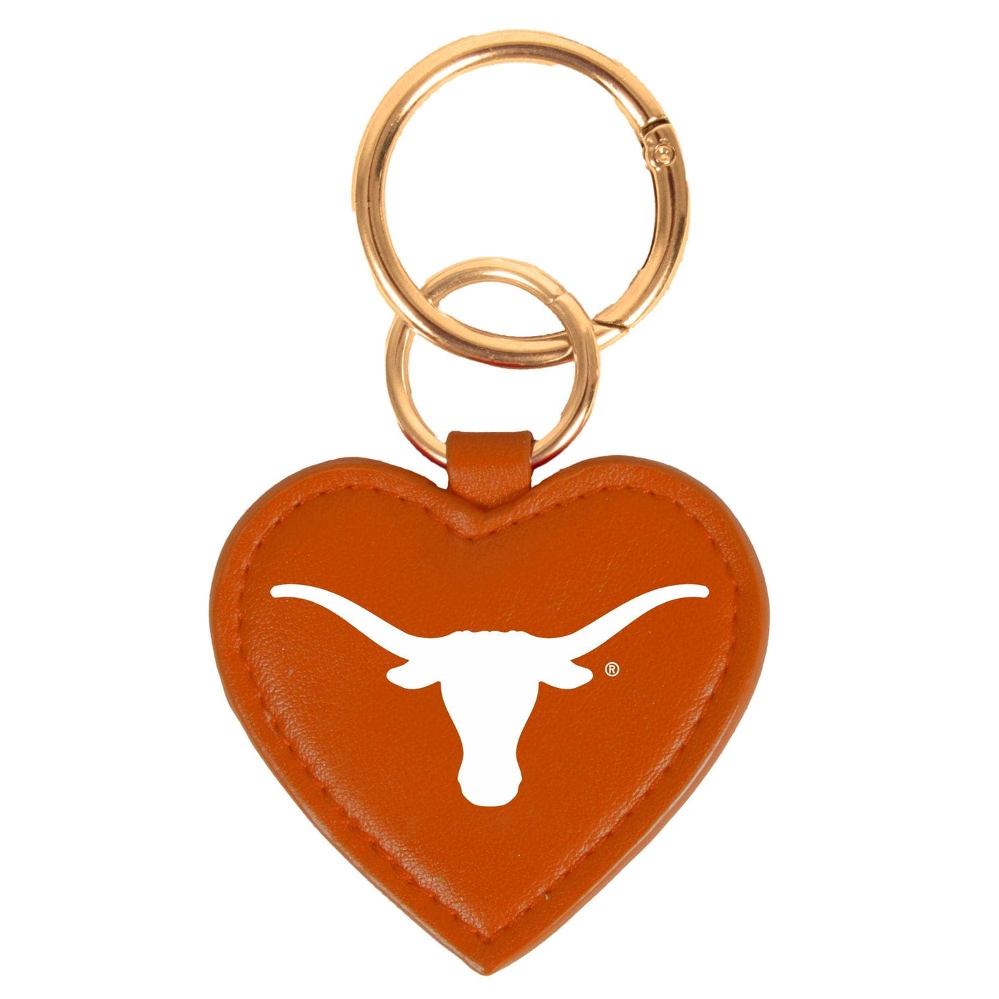 Texas Longhorns Heart Purse Charm/ Key Ring by Desden