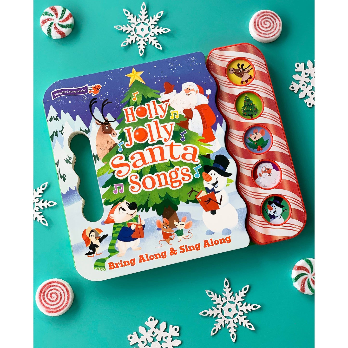 Holly Jolly Santa Songs 5-Button Christmas Sound Book