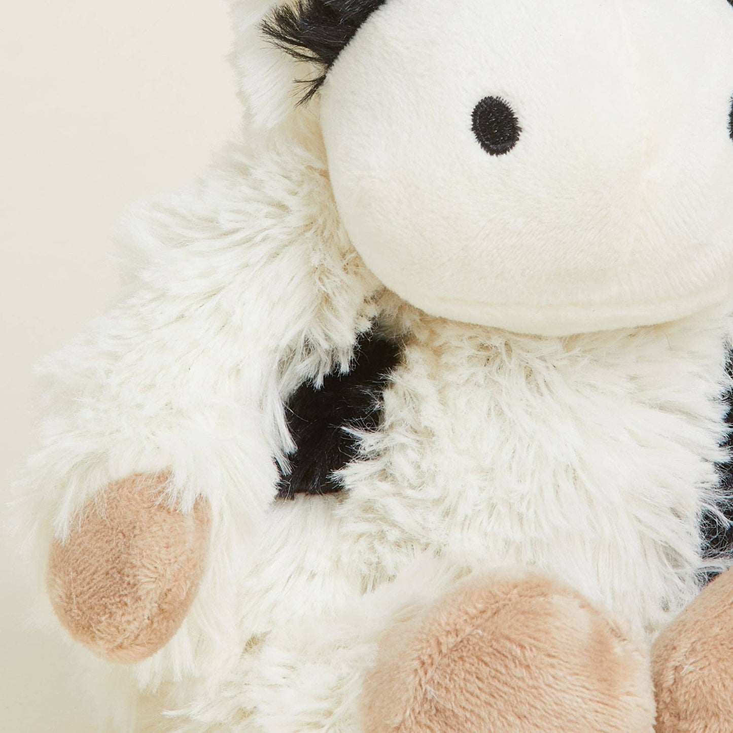 Warmies Black and White Cow Junior Microwavable Plush