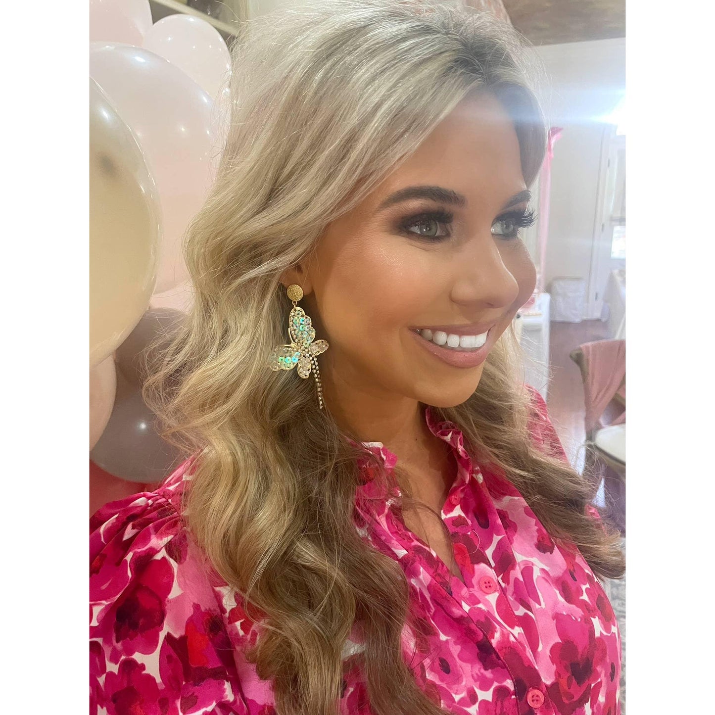 Lilliana Lightweight Butterfly Drops