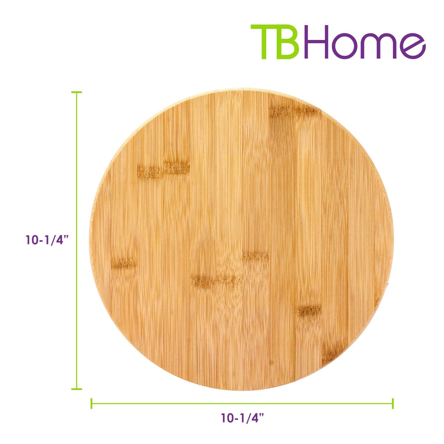 TB Home 10" Bamboo Lazy Susan Turntable