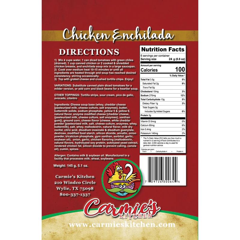 Chicken Enchilada Soup Mix
