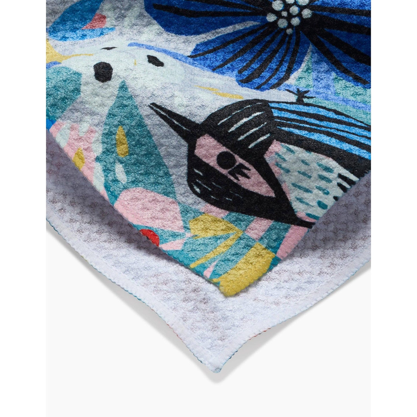 Birds And Berries Tea Towel