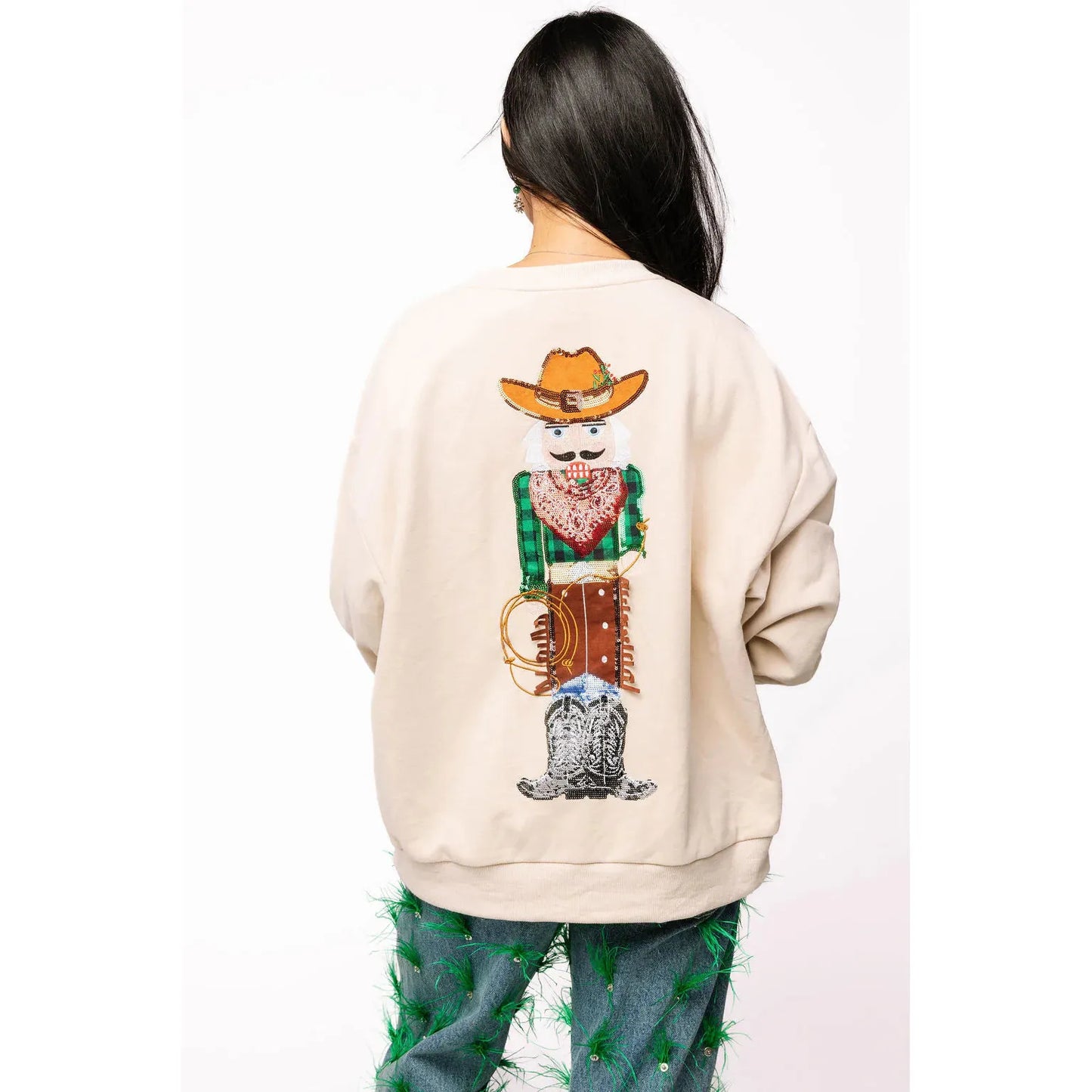 Beige Cowboy Nutcracker Sweatshirt