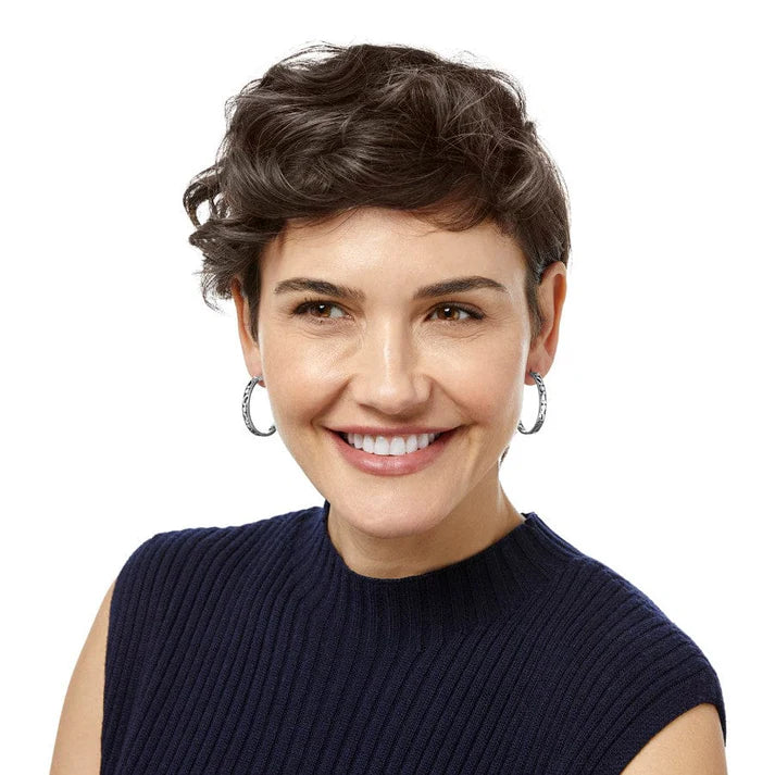 Contempo Medium Silver Hoop Earrings