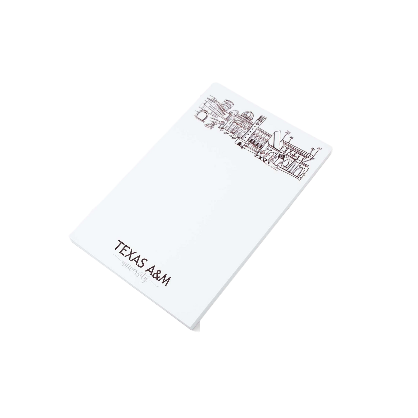 Campus Skyline Notepad - Texas A&M/College Station