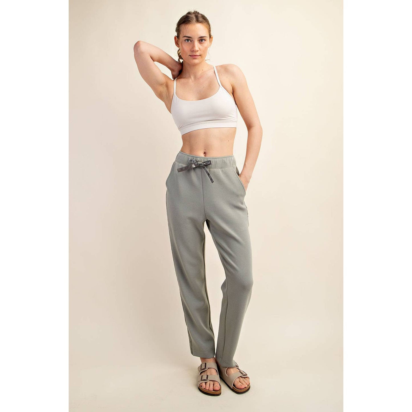 Modal Poly Span Jogger with Side Satin