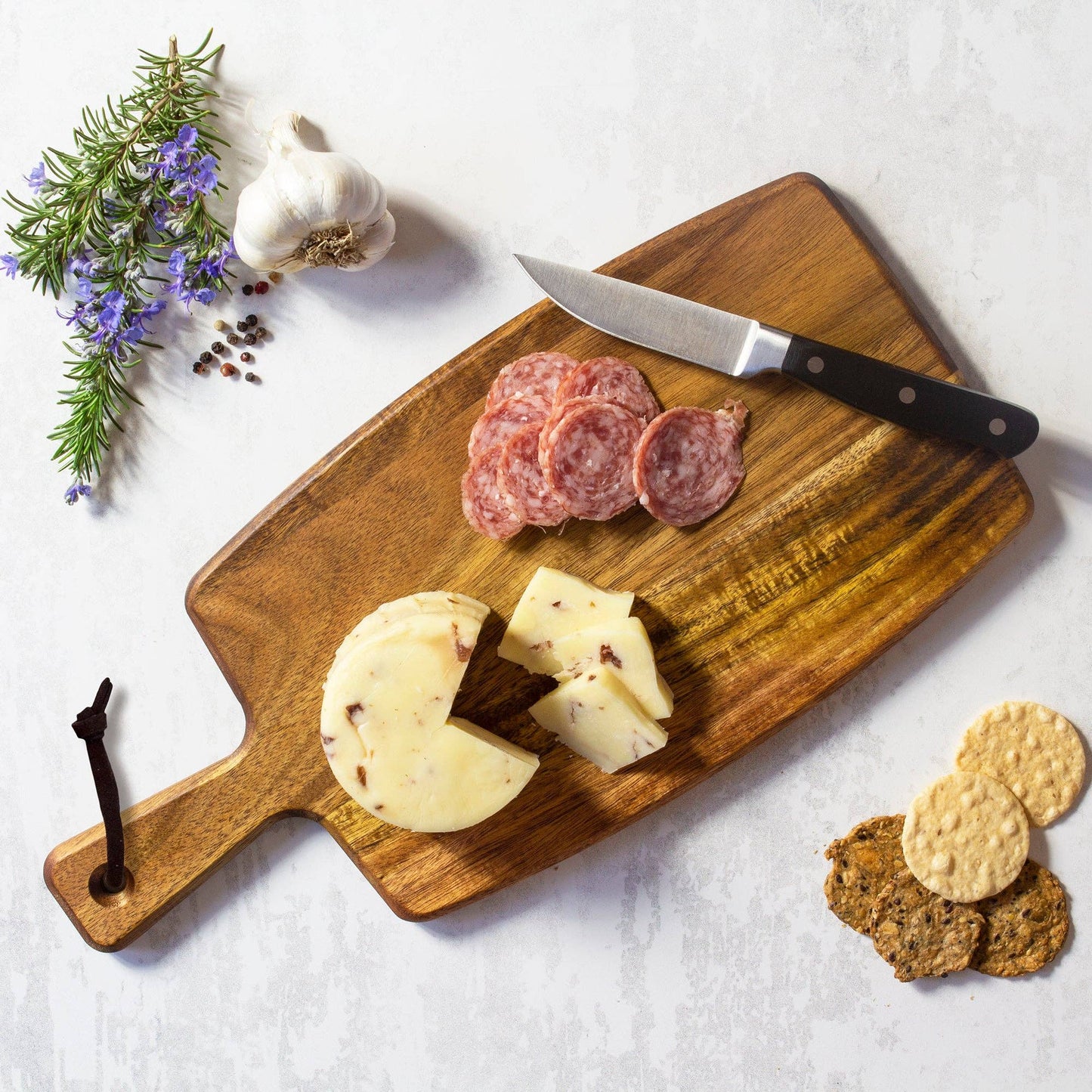 Acacia Wood Charcuterie Serving Paddle Board
