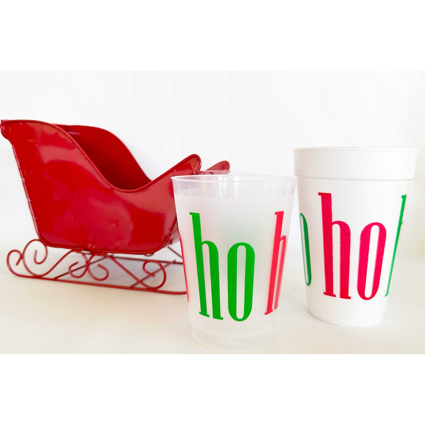 Christmas Frosted Cup 10 Pack {ho ho ho}