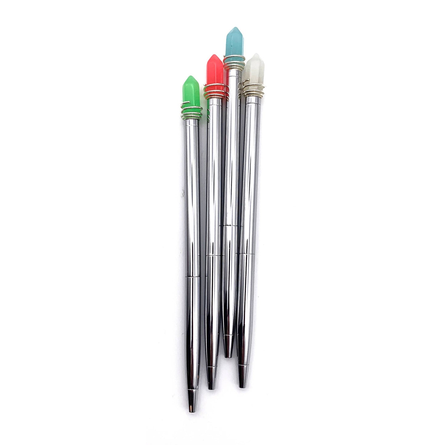 GLOW IN THE DARK - green crystal pen