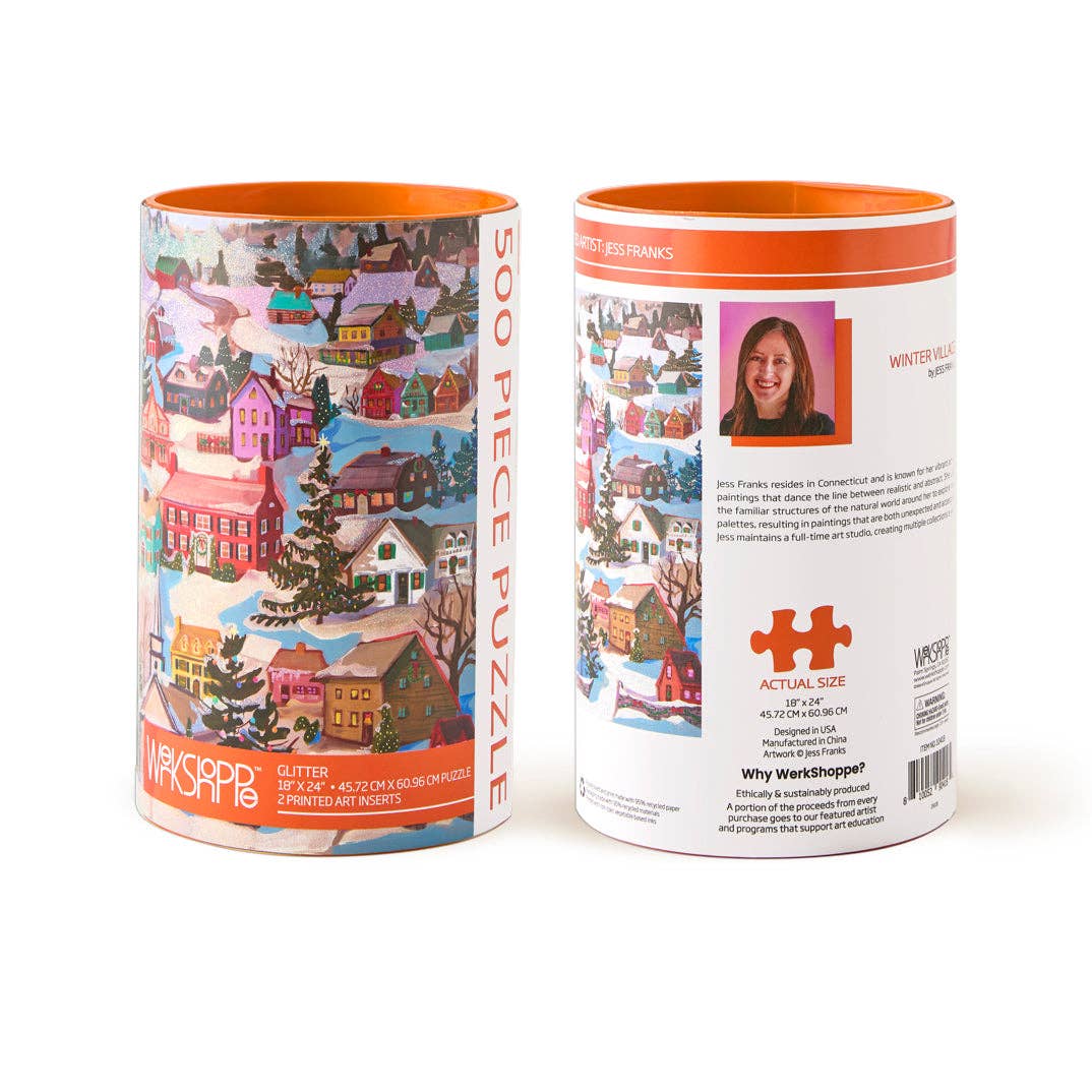 Winter Village 500 Piece Puzzle | Holiday Gift
