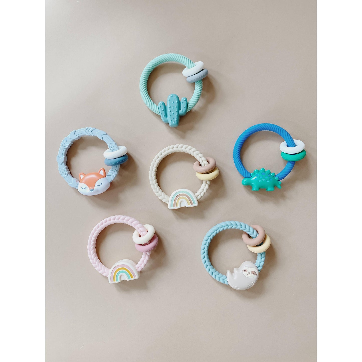 *NEW OPTION* Ritzy Rattle™ Silicone Teether Rattles