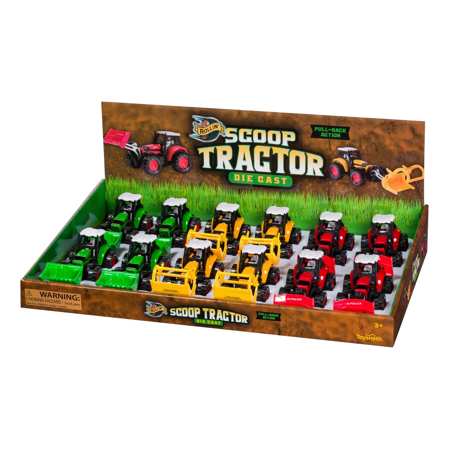 Rollin' Scoop Tractor-Toy Tractor, Farm Toys, Die Cast