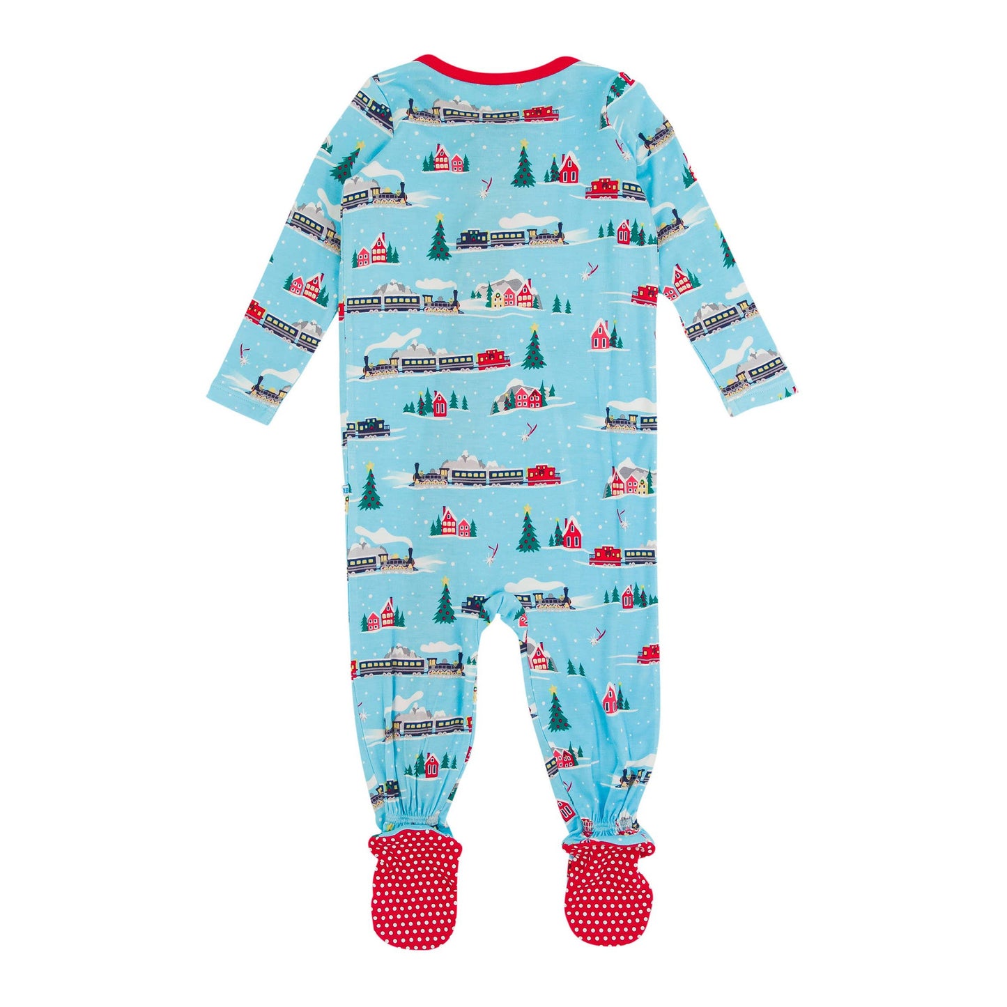 Baby Boys Winter Express Bamboo Viscose Footed One Piece Pajama