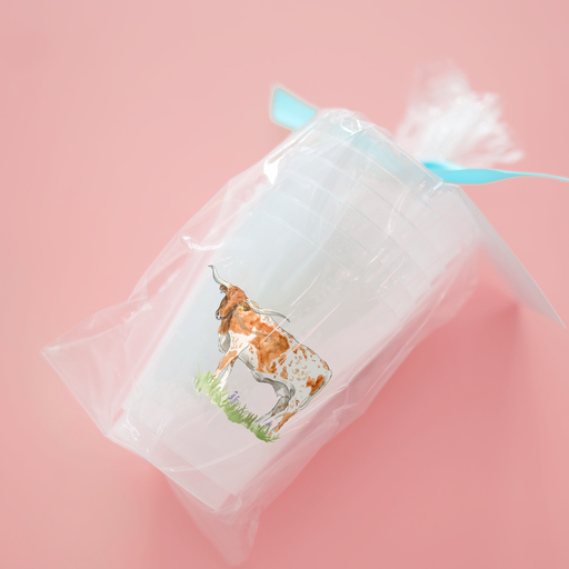 Texas Longhorn Frosted 16oz Reusable Stadium Cups | Set of 6