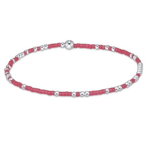 hope unwritten sterling bracelet - bright pink
