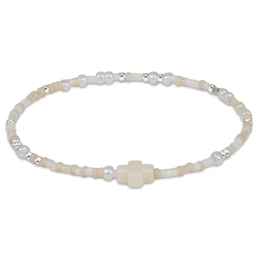 hope unwritten sterling signature cross bracelet - call me on my shellphone