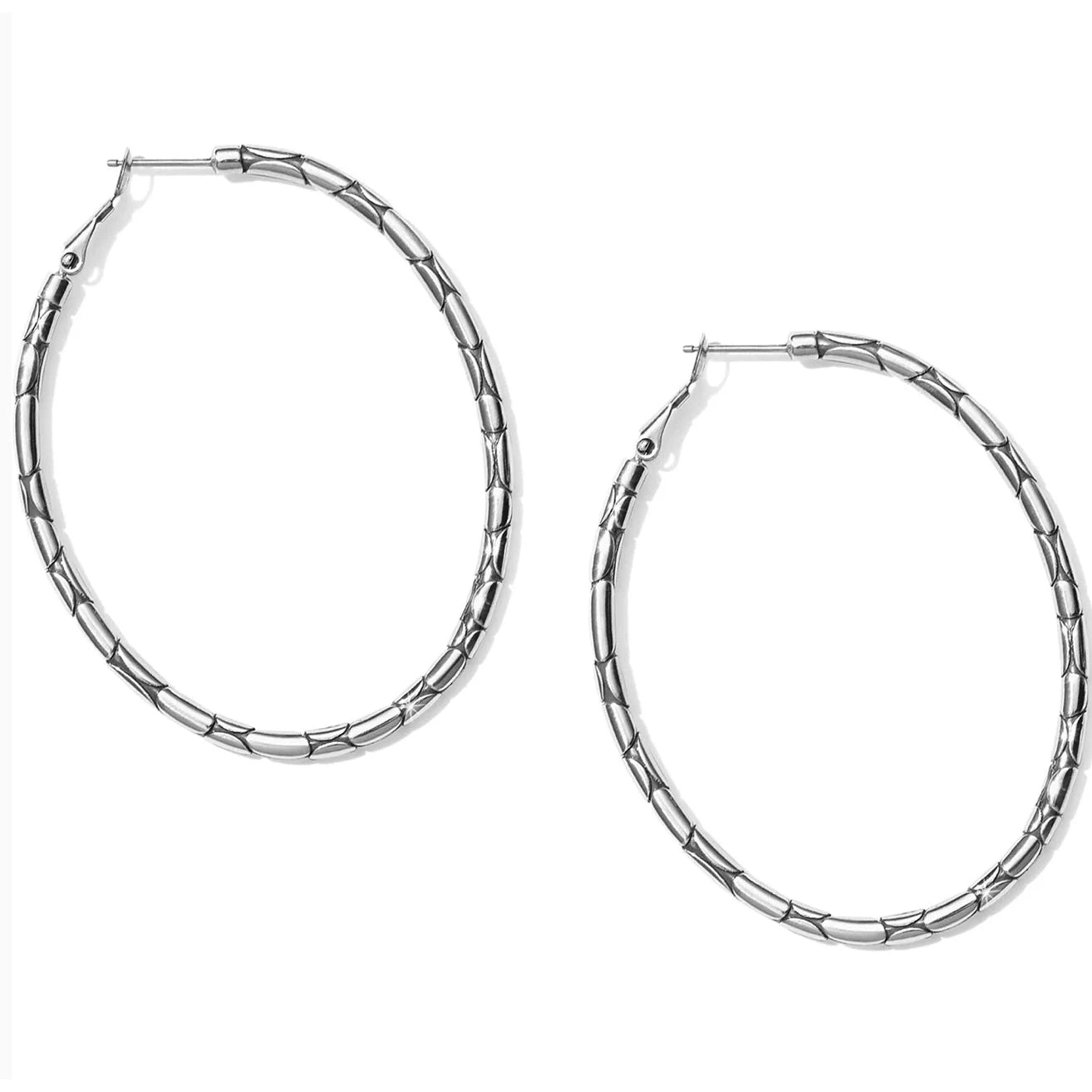 Pebble Large Oval Hoop Earrings