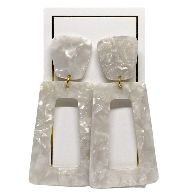 Kennedy - Pearl White - Earrings