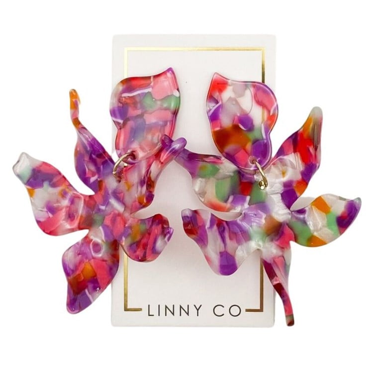 Flora - Pink Multi - Earrings