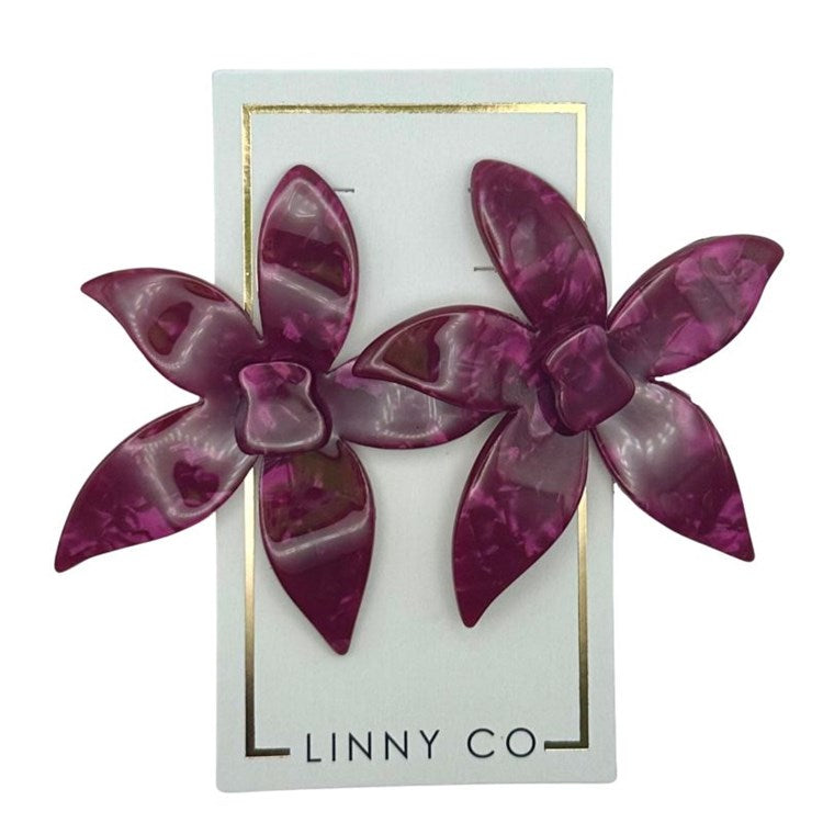 Annie - Pinot Noir - Earrings