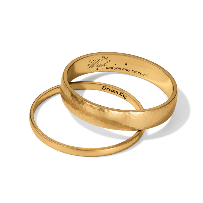Mars Narrow Bangle Brushed Gold