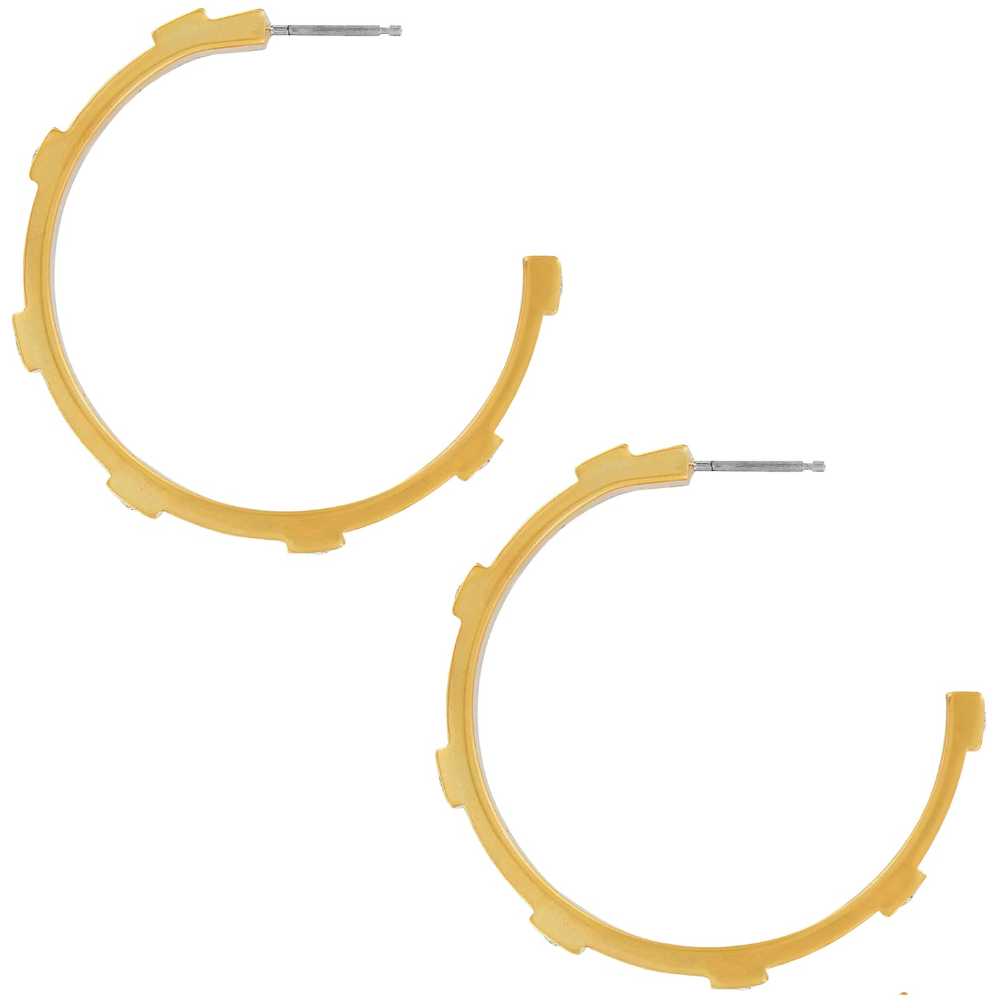 Meridian Zenith Station Gold Hoop Earrings