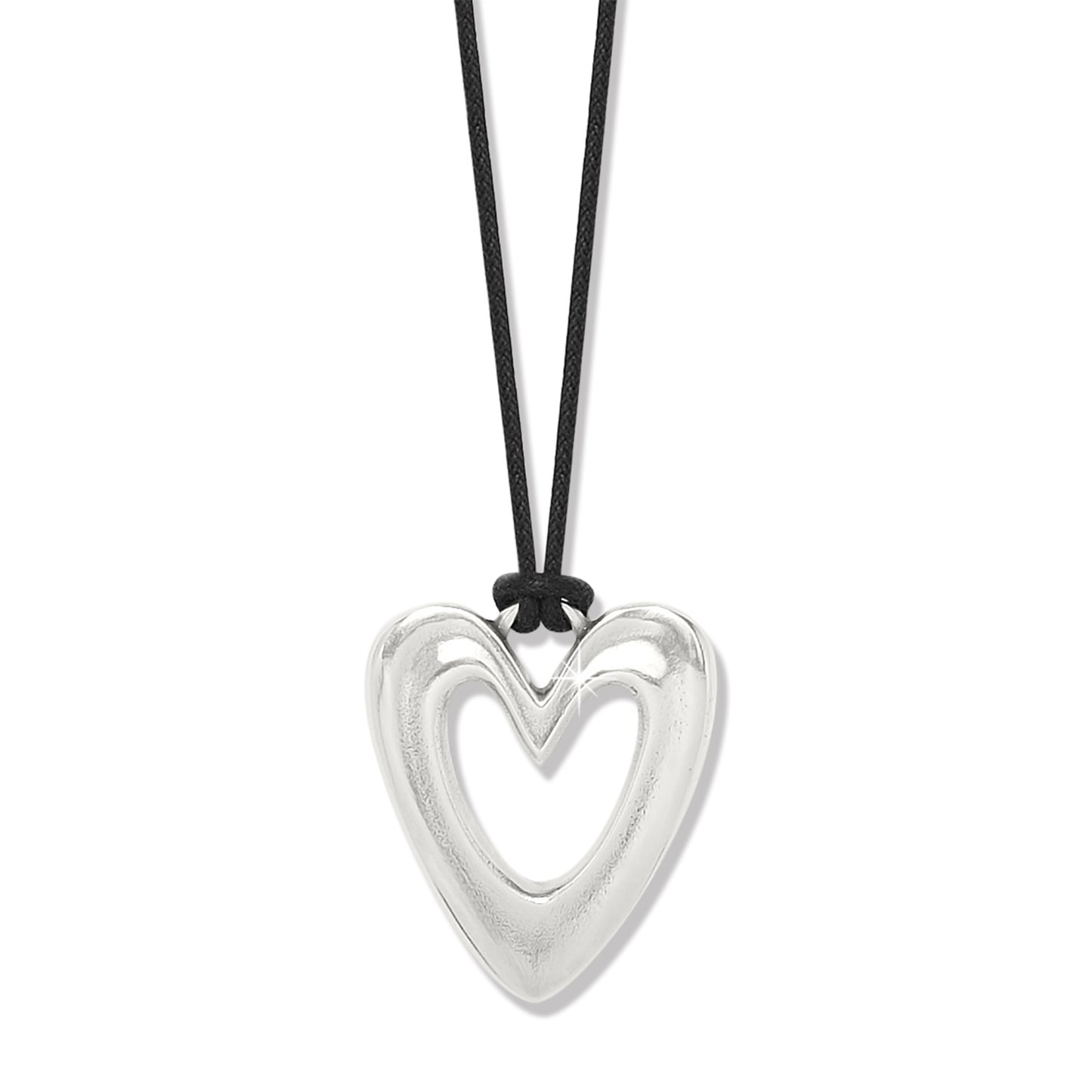 Cascade Open Heart Cord Necklace