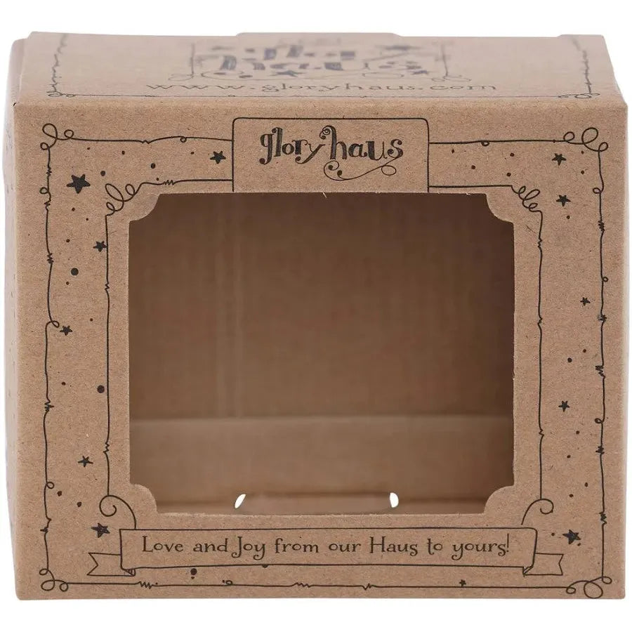 Manger with Camel Christmas Mug - Hand-Painted Ceramic (16 oz)