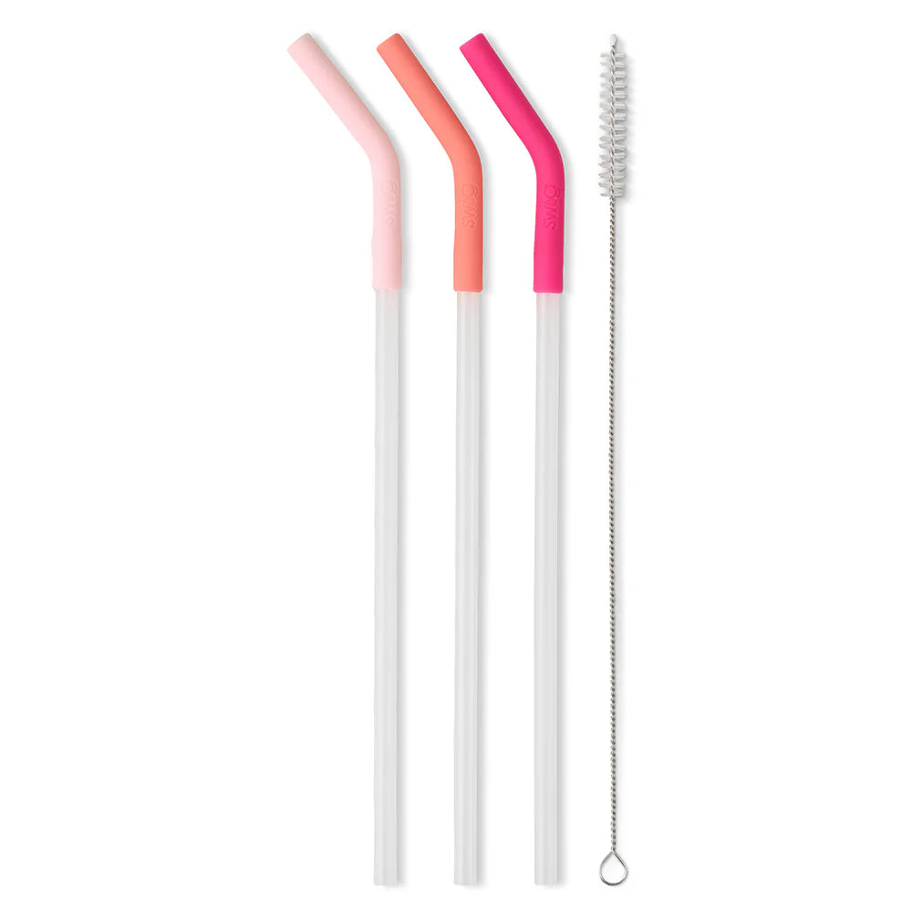 Blush/Coral/Pink Reusable Stra Set (Mega Mugs)