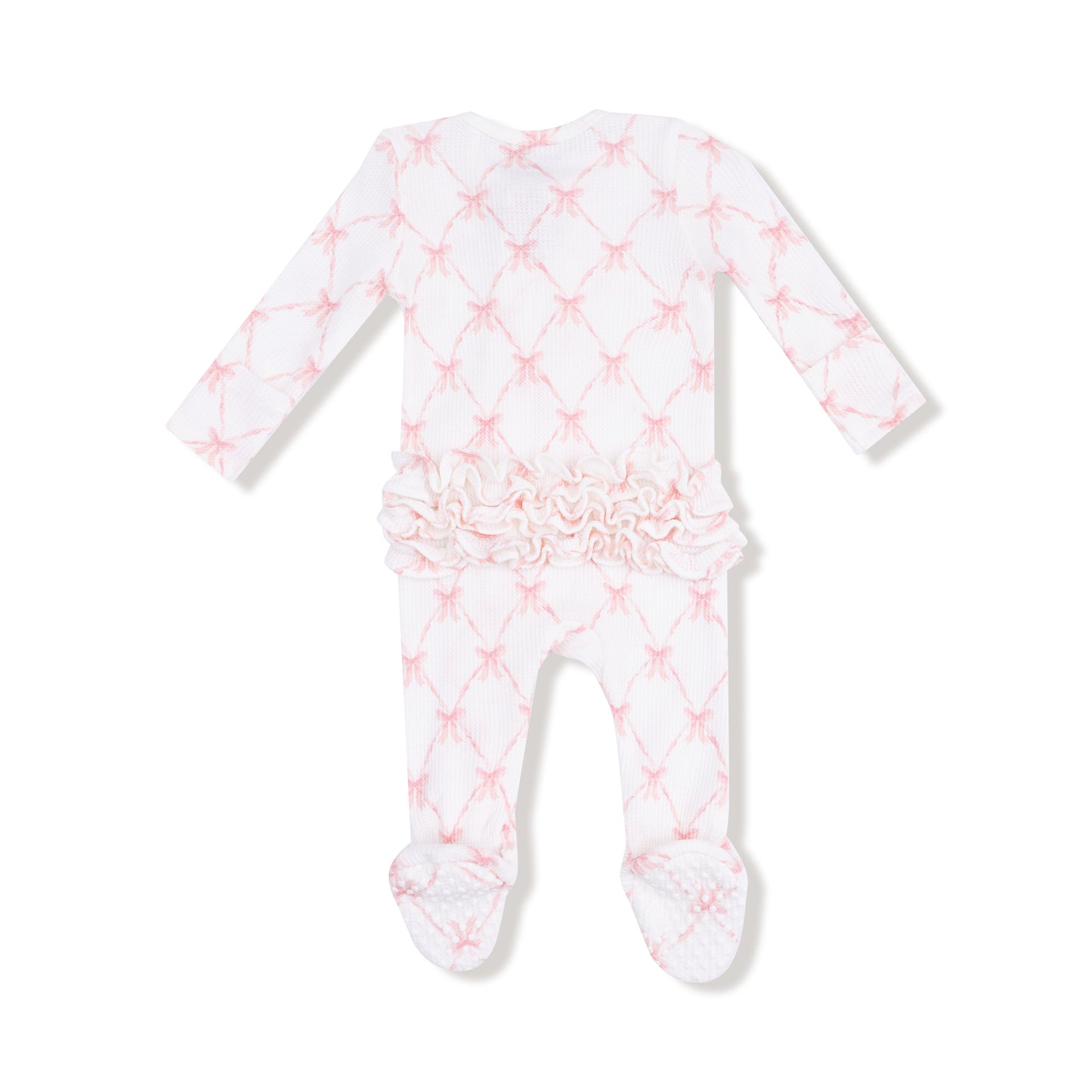 Ribbon Bow Trellis- 2 Way Ruffle Zipper
