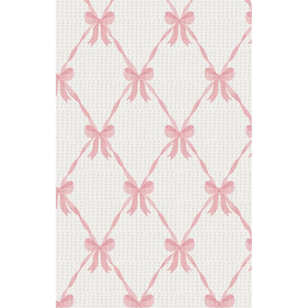 Ribbon Bow Trellis- LS Ruffle Romper