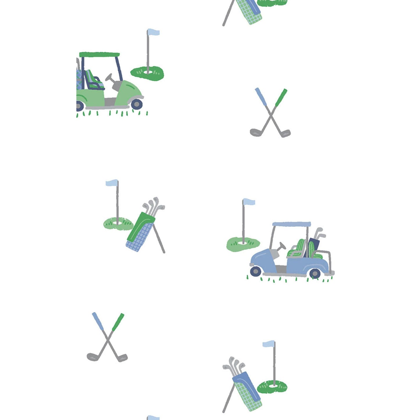 Baby Golf Carts - Blue - Polo 2 Way Zipper