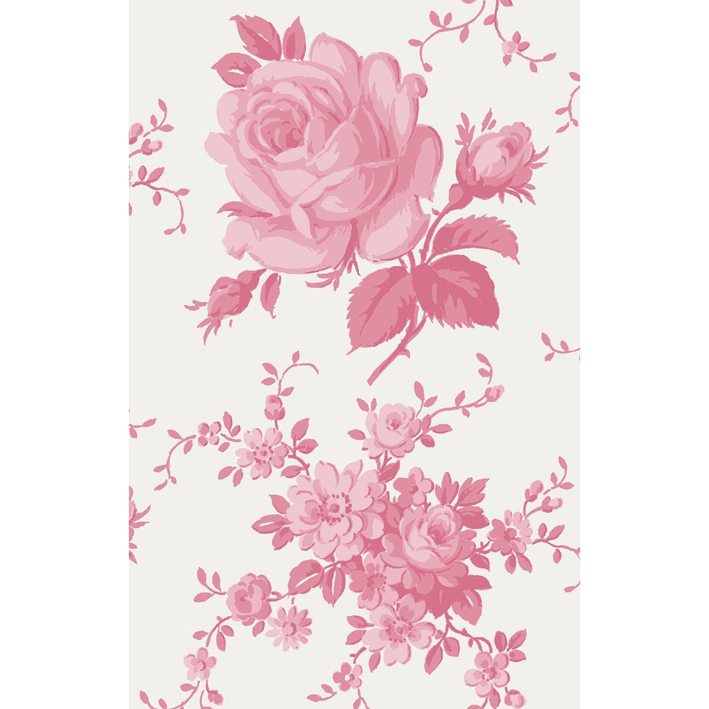 Vintage Pink Roses - Ruffle Long Sleeve Bodysuit Dress