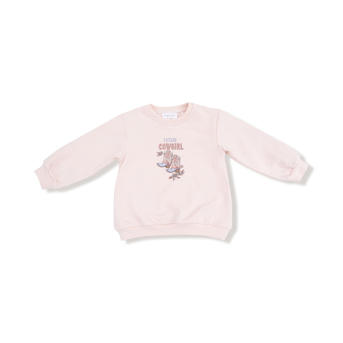 Future Cowgirl - French Terry Oversize Sweatshirt With Silk Screen And Bamboo Baby Bell
