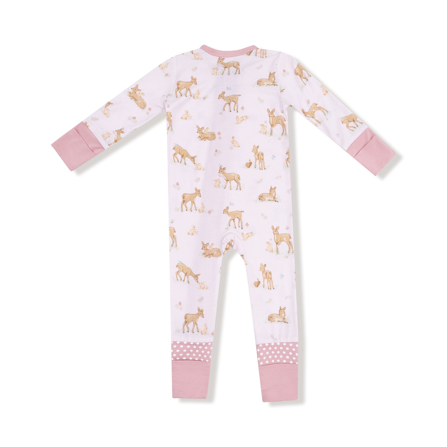 2 Way Zipper Romper - Little Fawn