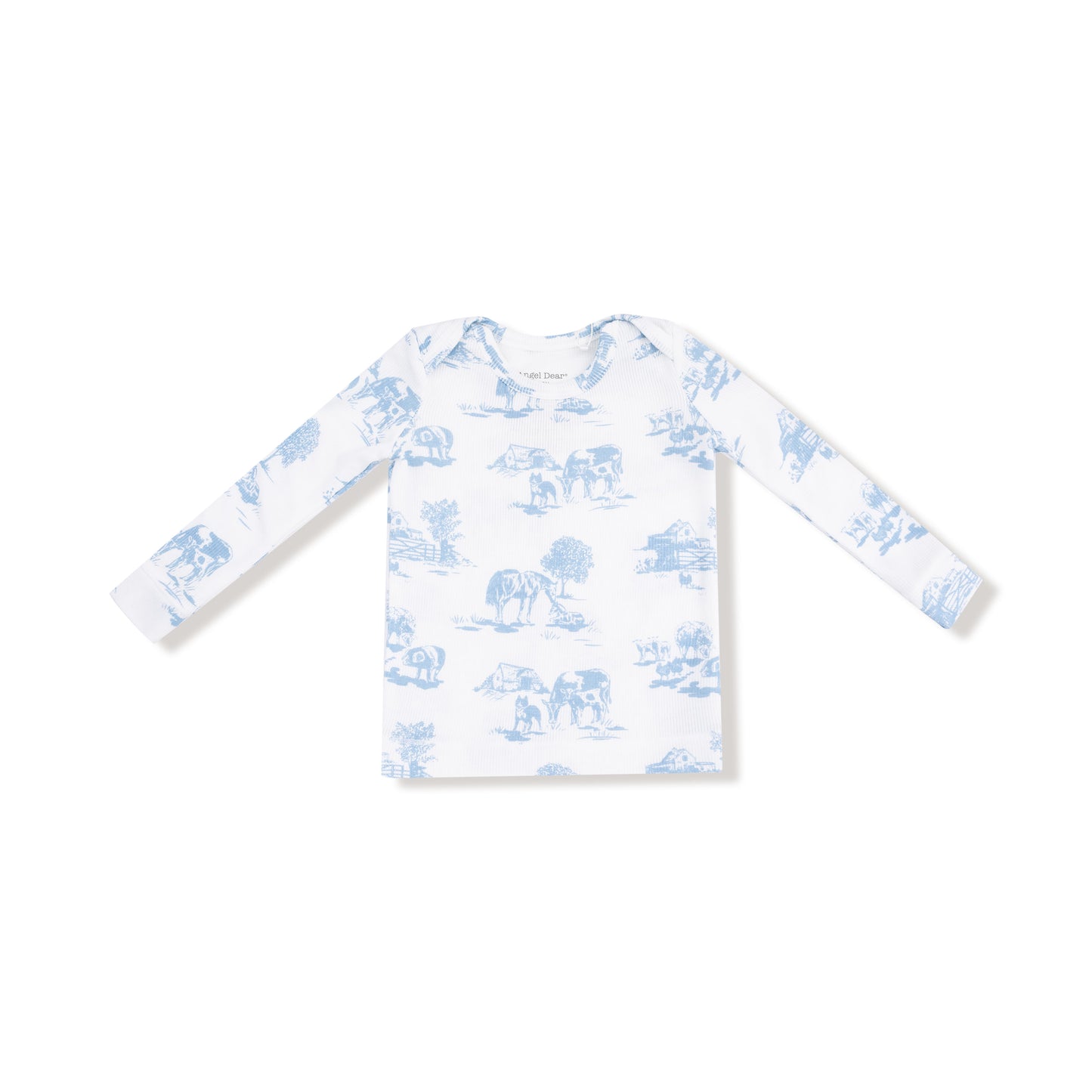 Long Sleeve Loungewear Set - Farm Toile Blue