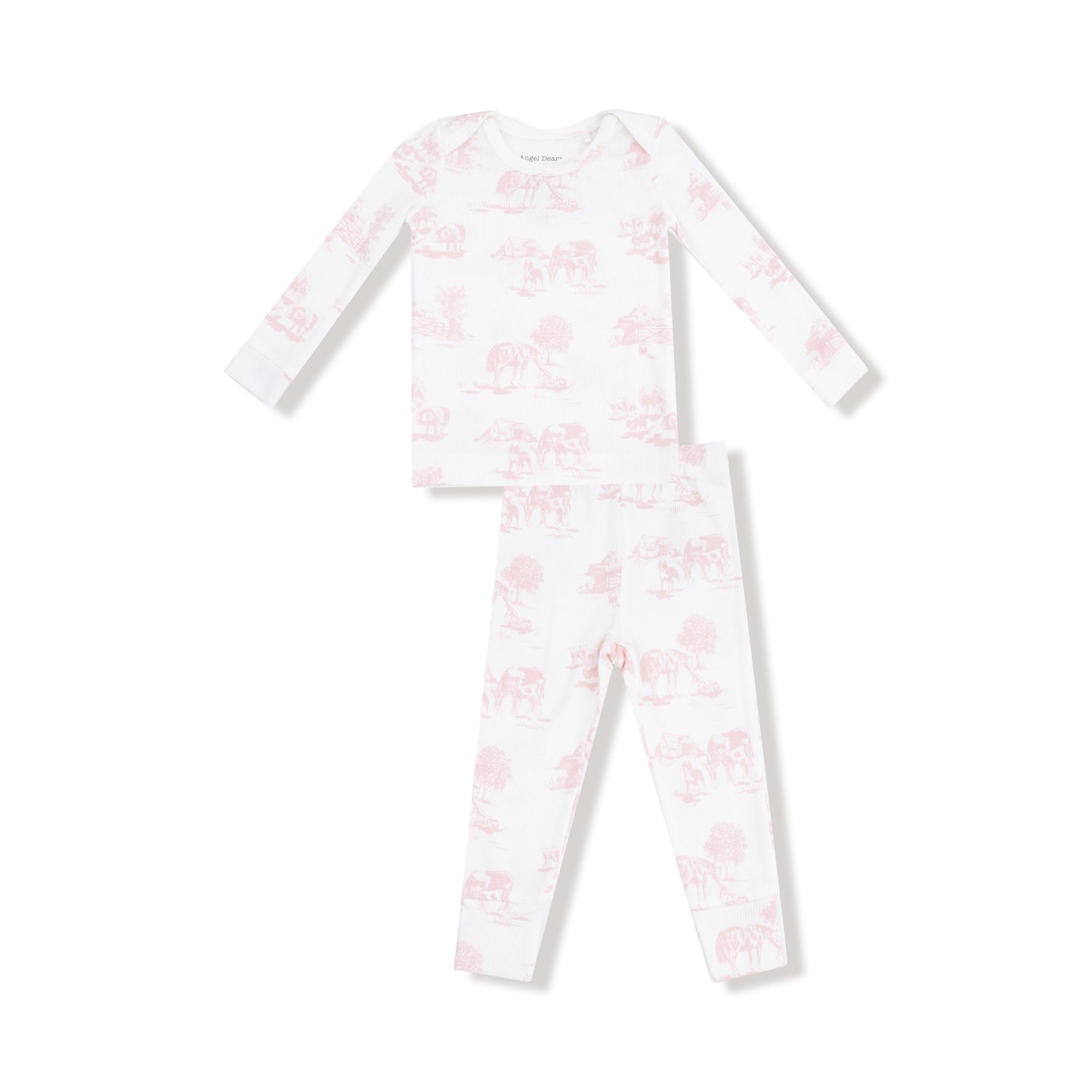 Long Sleeve Loungewear Set - Farm Toile Pink
