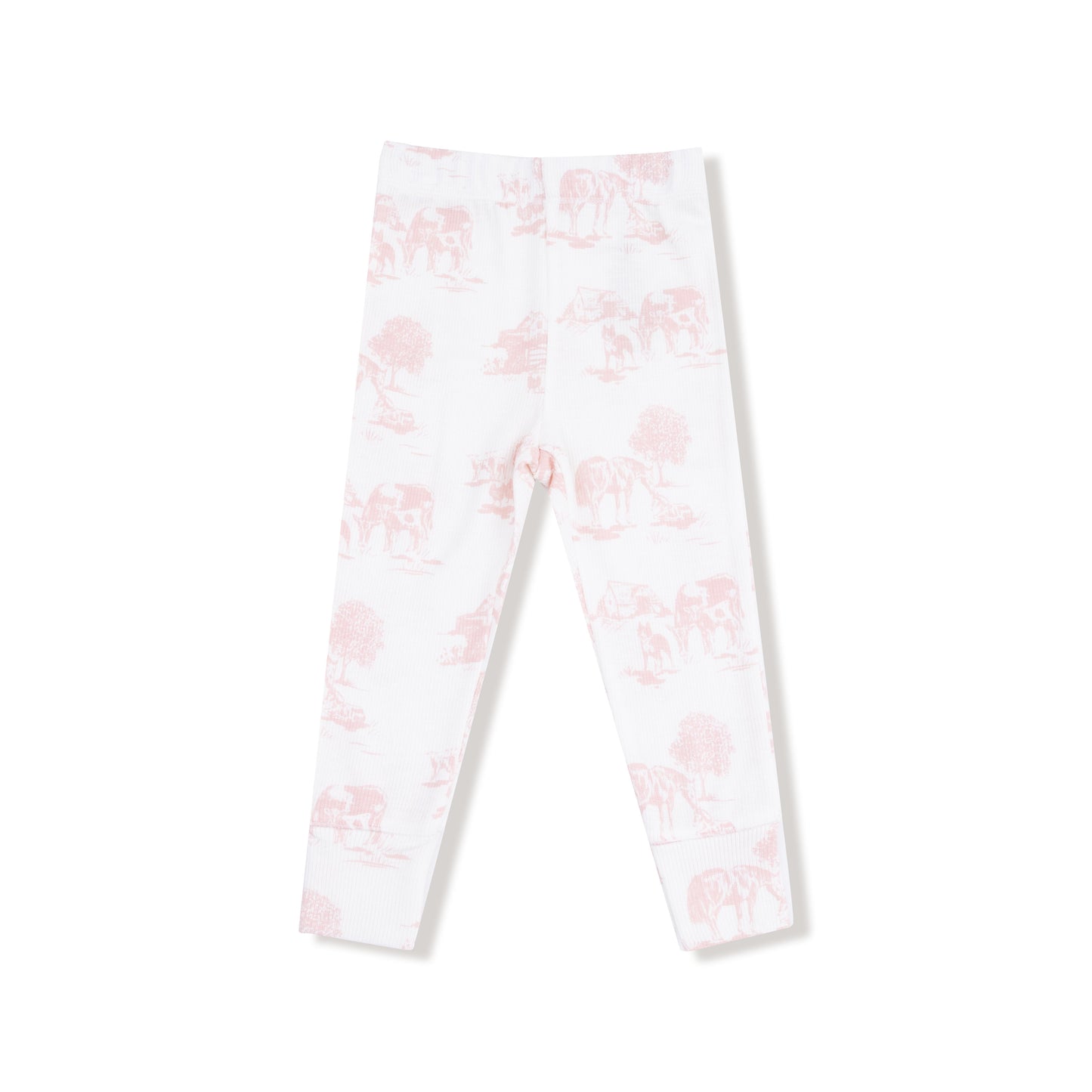 Long Sleeve Loungewear Set - Farm Toile Pink