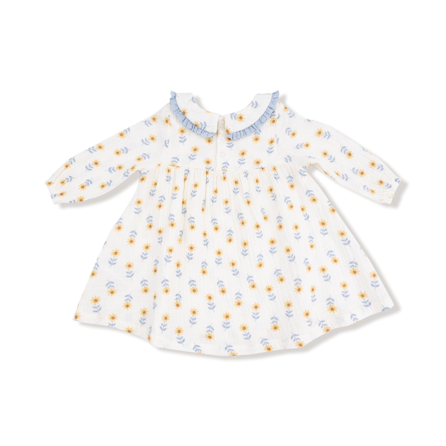 Peter Pan Collar Dress and Leggings - Western Sunflower