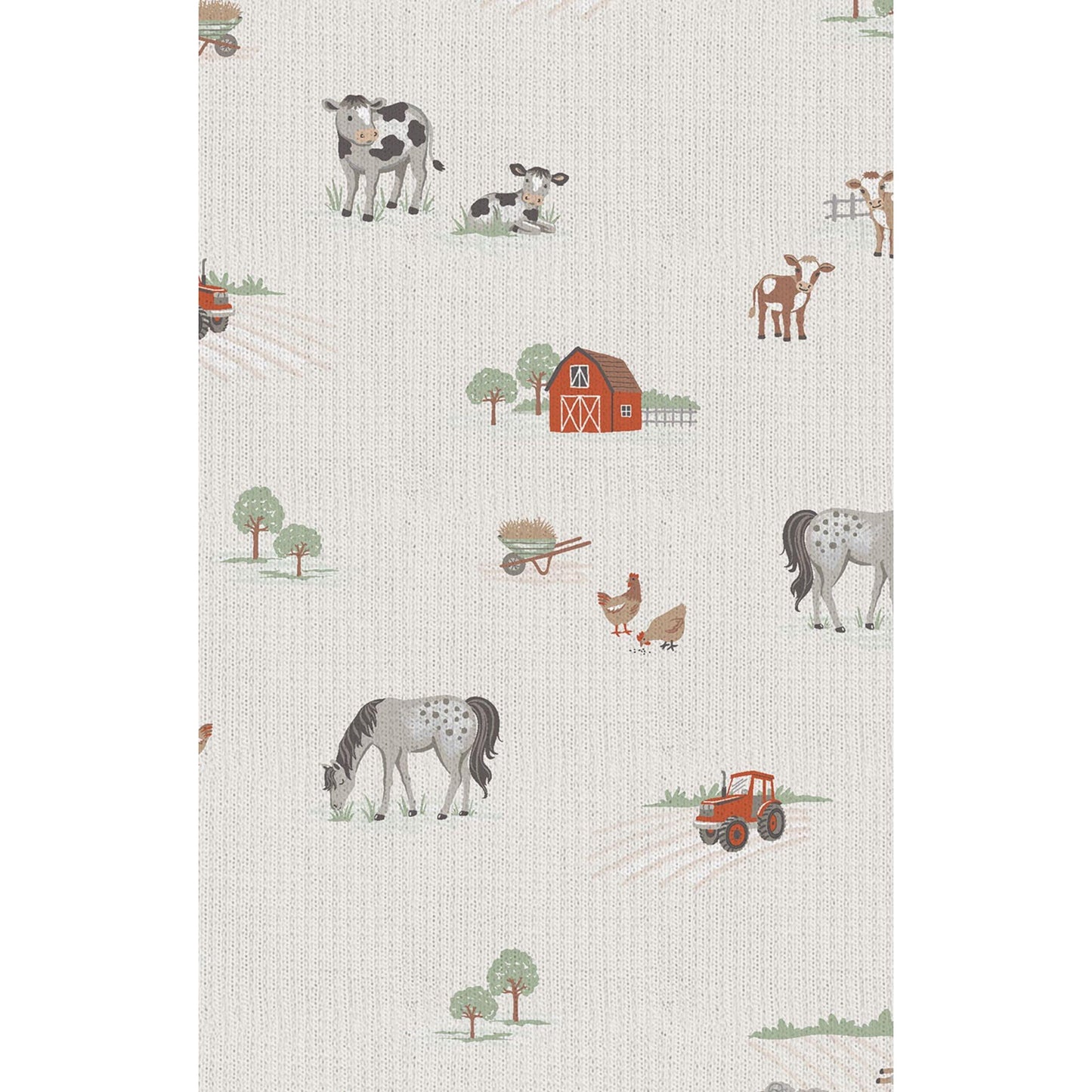 2 Way Zipper Romper - Little Farm