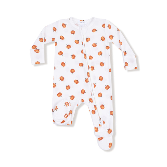2 Way Zipper Romper - Little Pumpkin