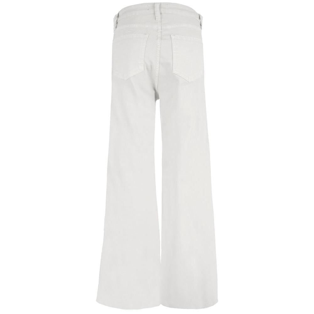 Meg High Rise Fab AB Wide Leg Jean – Optic White