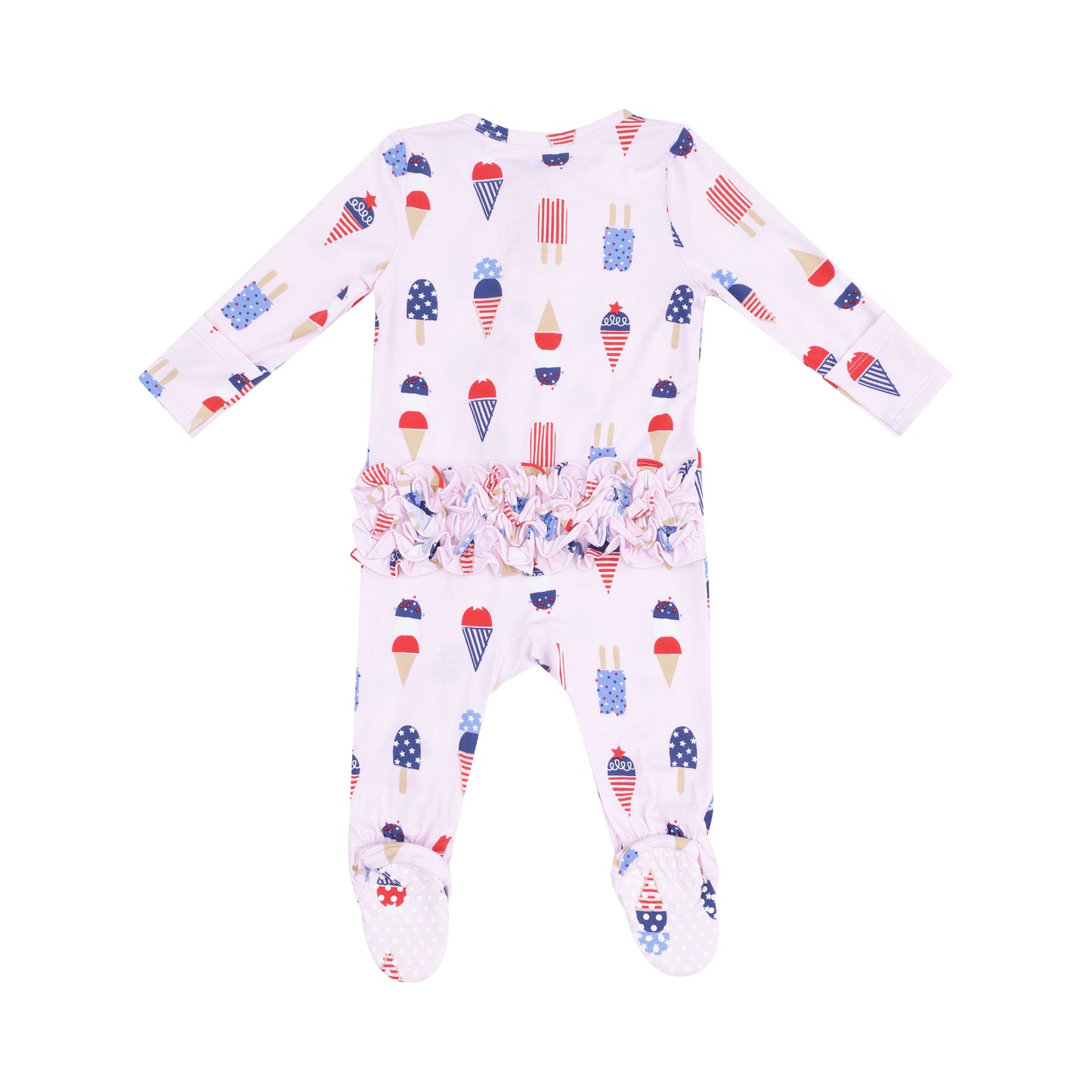 2 Way Zipper Footie - American Ice Cream