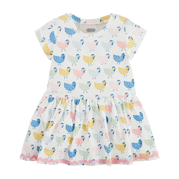 Chicken T-Shirt Toddler Dress