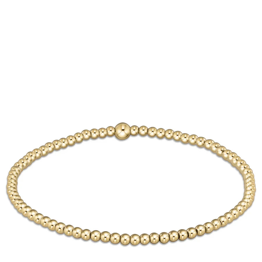 Classic Gold 2.5mm Bead Bracelet