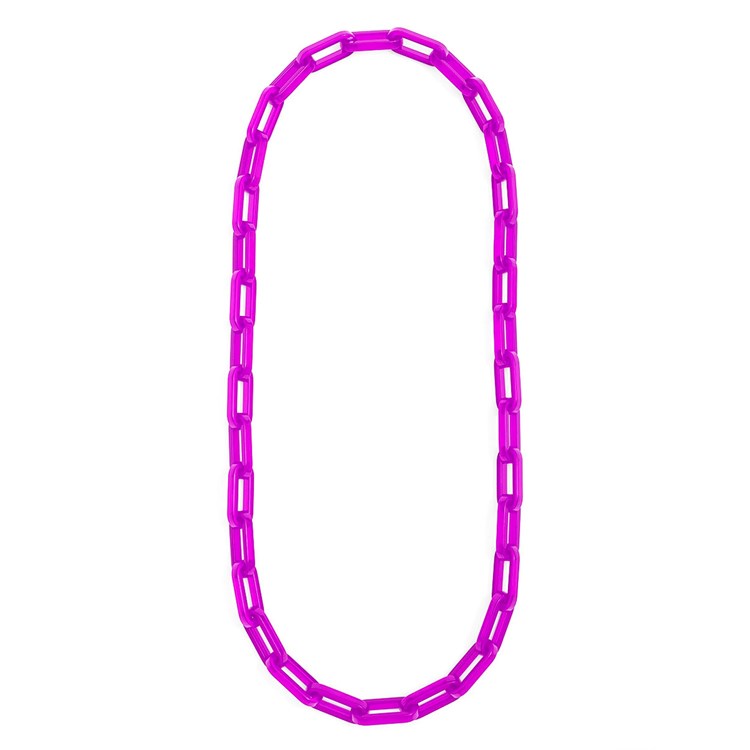 Colorful Resin Cable Link Long Necklace Jewelry