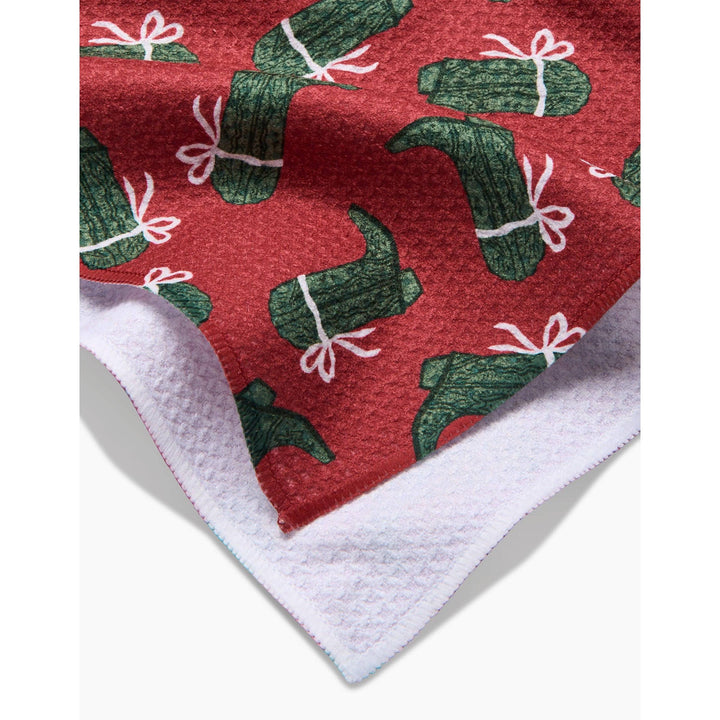 Merry Boots Tea Towel