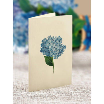 Mini Nantucket Hydrangeas Pop-up Greeting Card