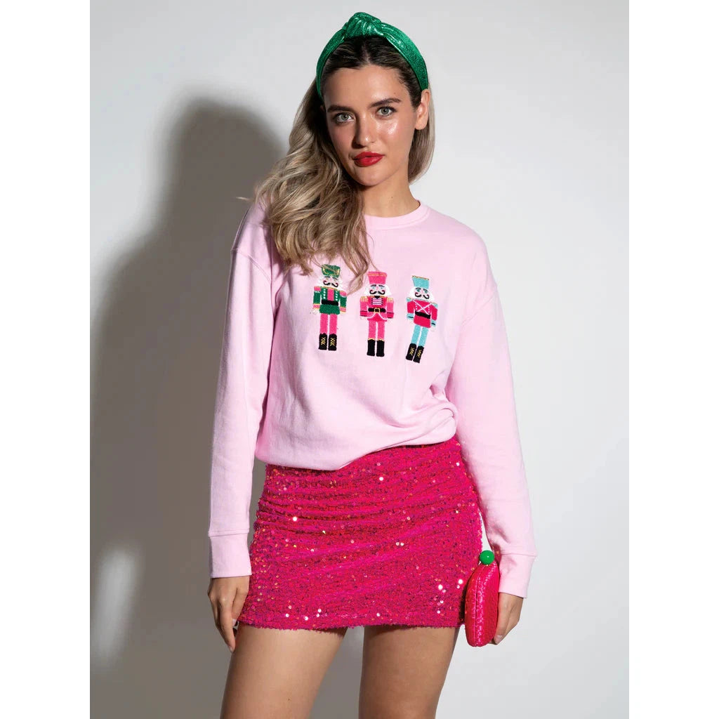 Shiraleah Nutcracker Sweatshirt, Blush